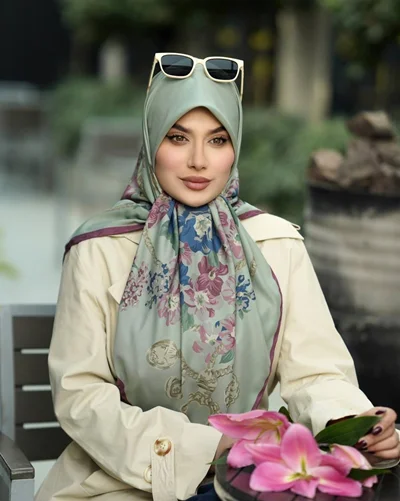 روسری مجلسی کد M-107۷