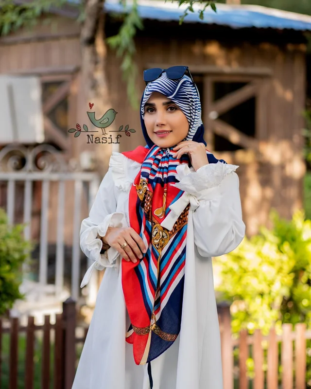 روسری نخی کد N-0054