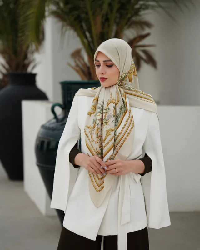 روسری مجلسی کد M-0583