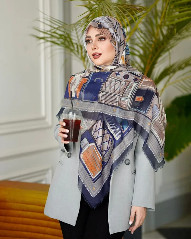 روسری نخی کد N-0977