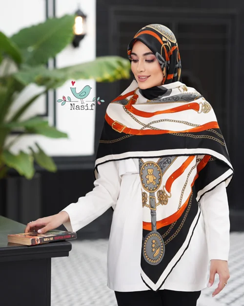 روسری نخی کد N-0357