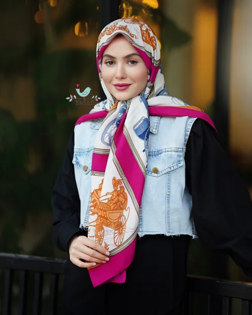 روسری نخی کد N-0598