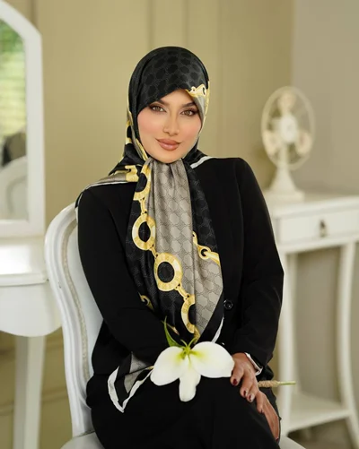 روسری مجلسی کد M-1019