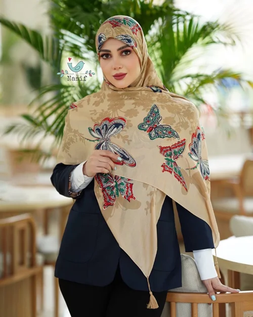 روسری نخی کد N-0704