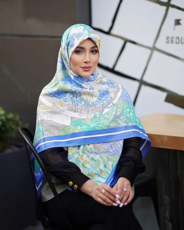 روسری مجلسی کد M-0520