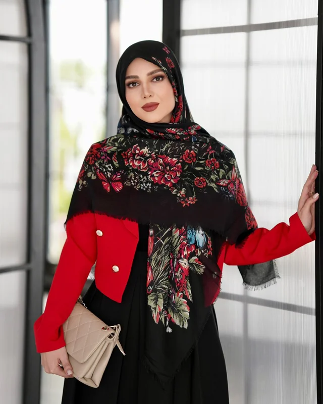 روسری نخی کد N-0957