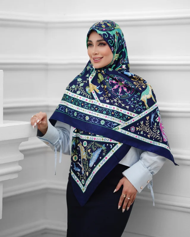 روسری مجلسی کد M-0438