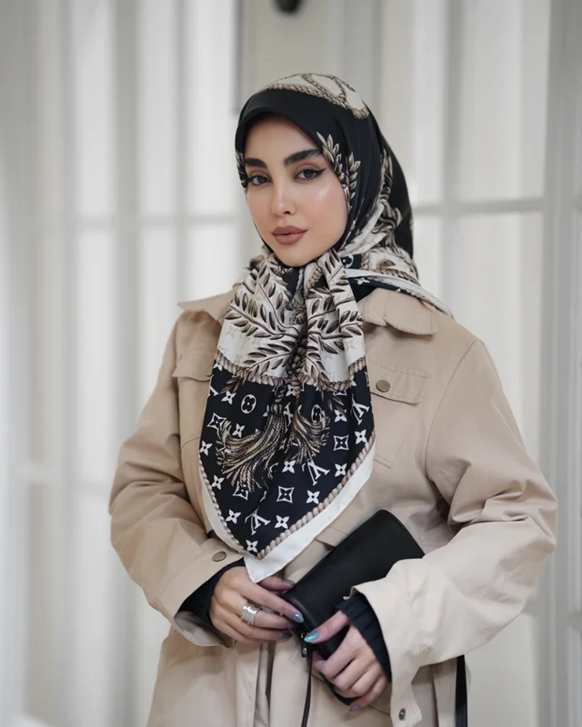 روسری مجلسی کد M-0536