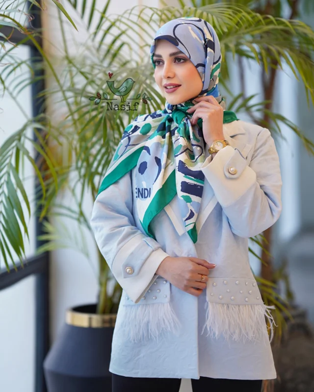 روسری مجلسی کد M-0167