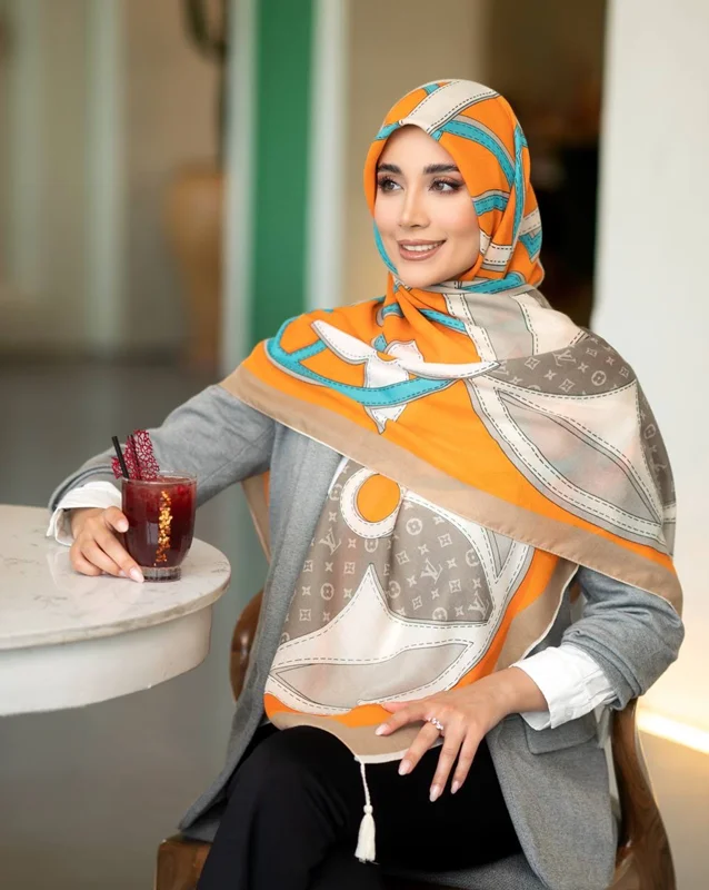 روسری نخی کد N-0331