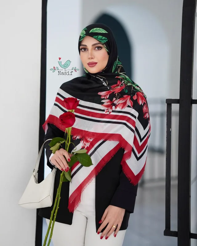 روسری نخی کد N-0909