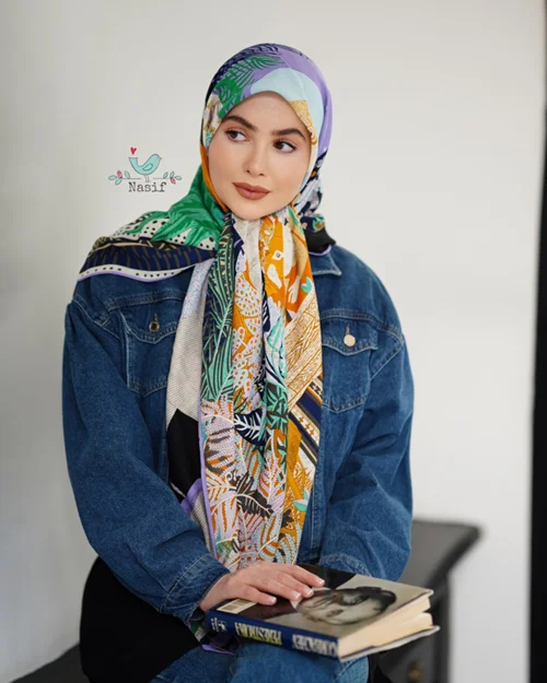 روسری نخی کد N-0619