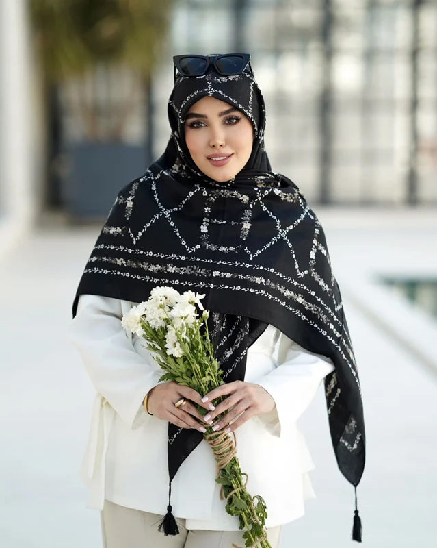 روسری نخی کد N-1010