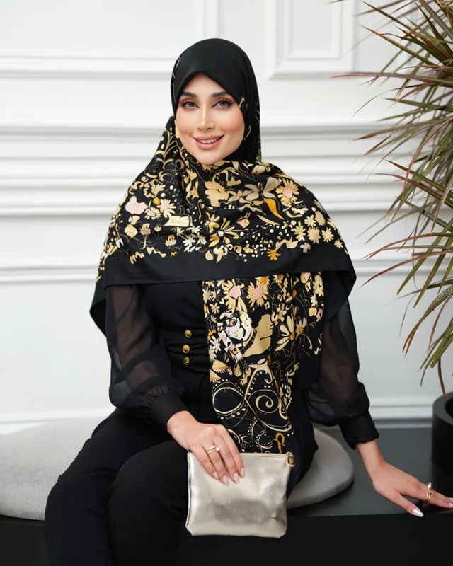 روسری مجلسی کد M-0411