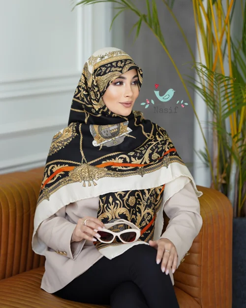 روسری نخی کد N-0404