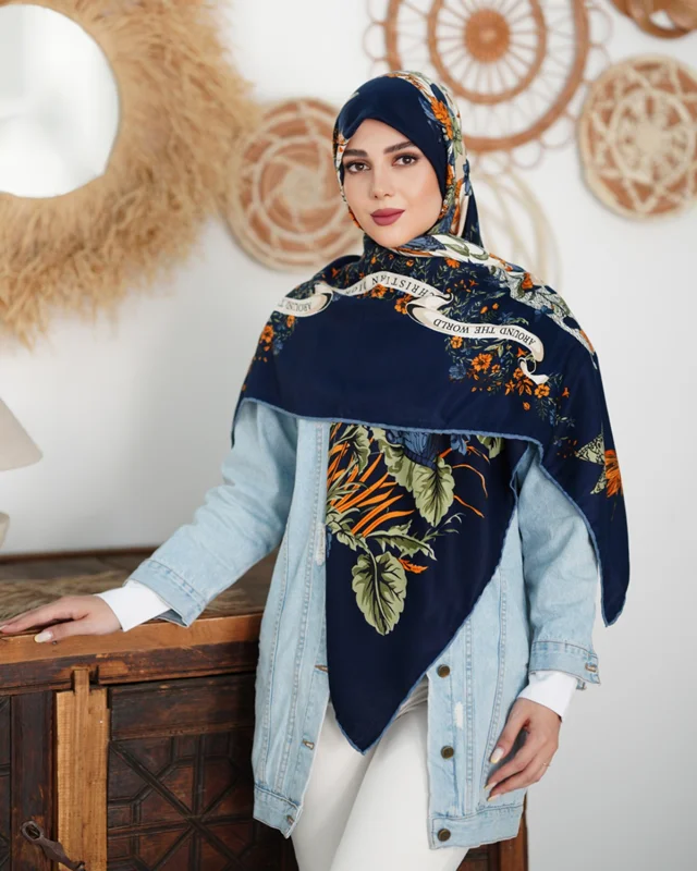 روسری نخی کد N-0799