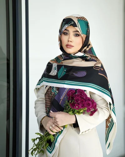 روسری نخی کد N-1036