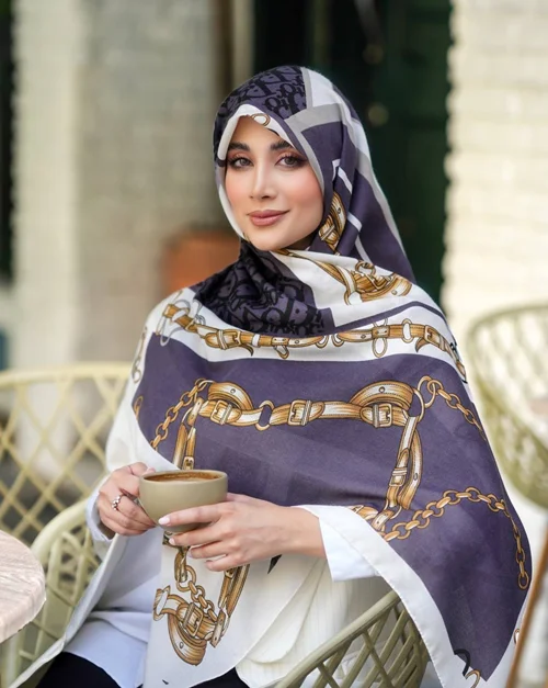 روسری نخی کد N-0318