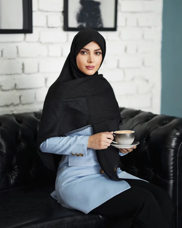 روسری مشکی کد B-0083