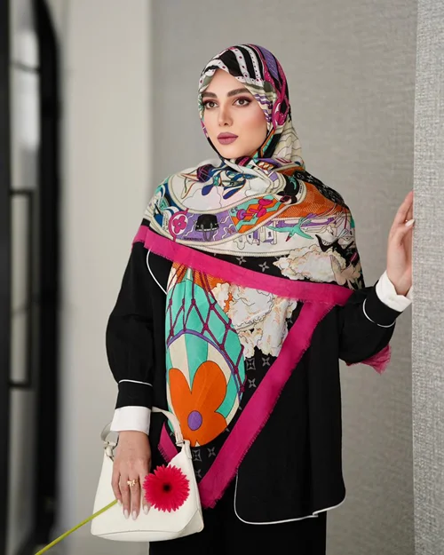 روسری نخی کد N-0907