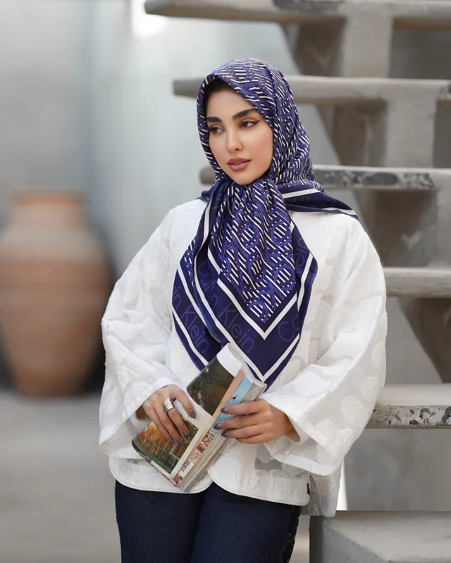 روسری مجلسی کد M-0555