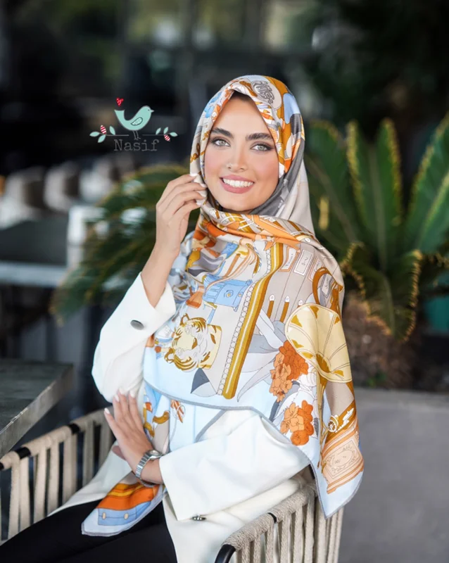 روسری نخی کد N-0389