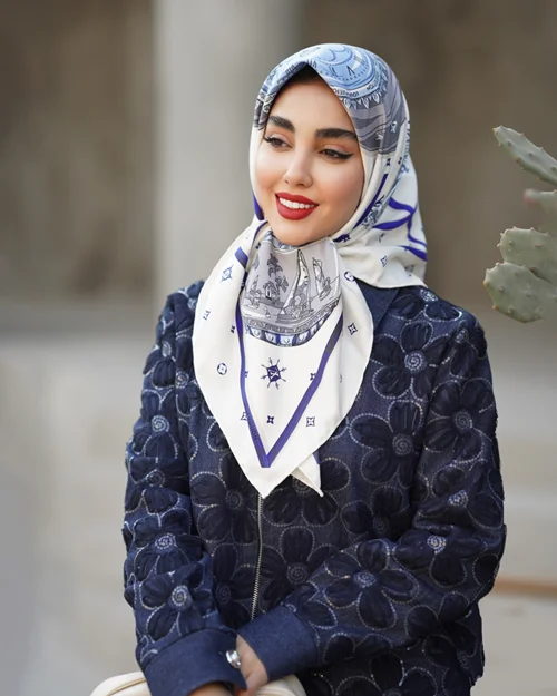 روسری مجلسی کد M-0568