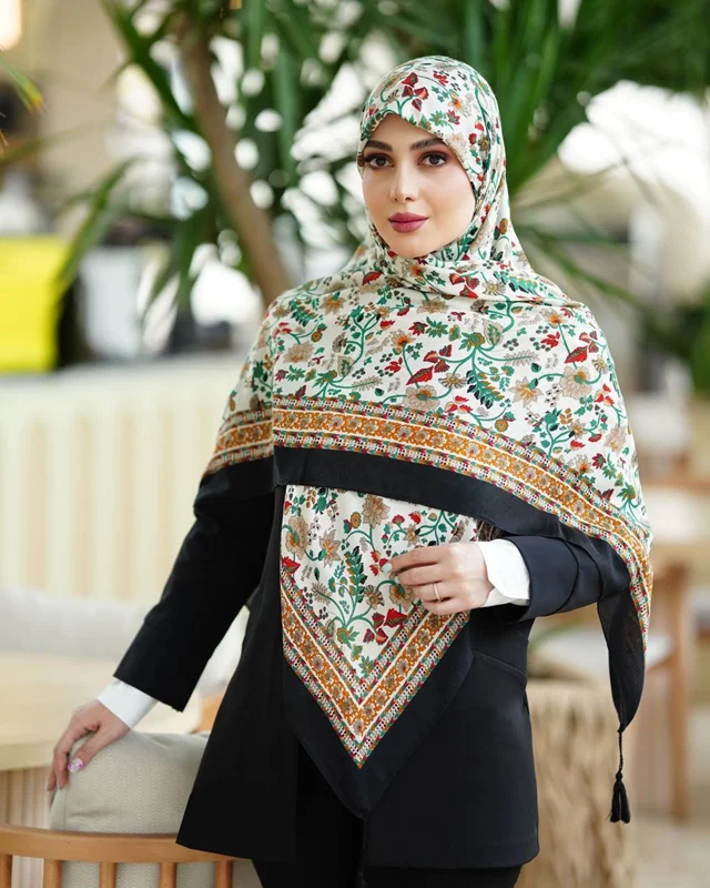 روسری نخی کد N-0701