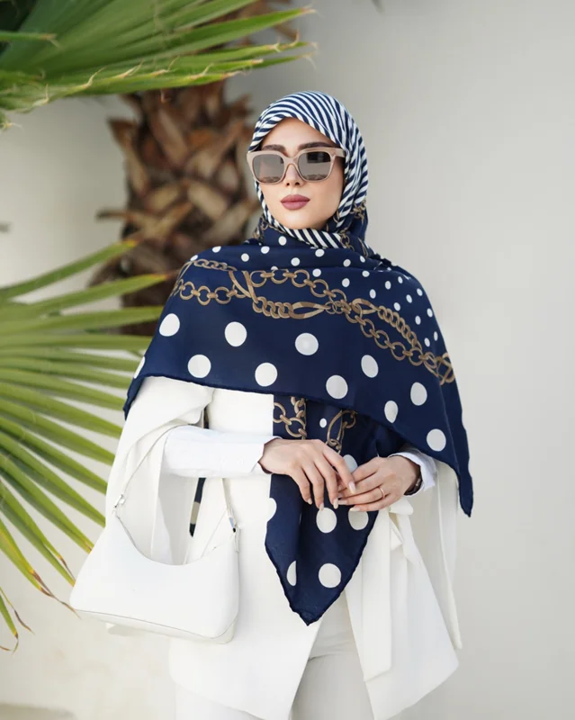 روسری نخی کد N-0806