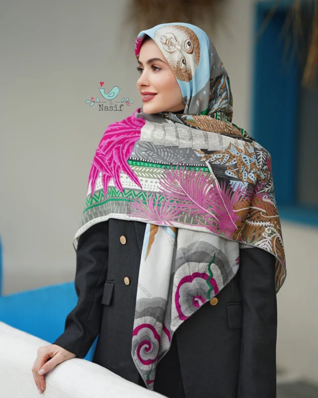 روسری نخی کد N-0616