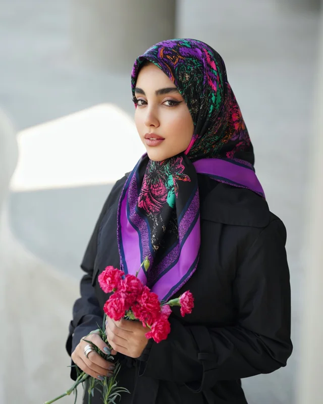 روسری مجلسی کد M-0610