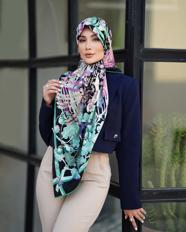 روسری مجلسی کد M-0497