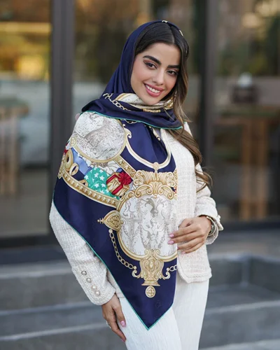 روسری مجلسی کد M-1125