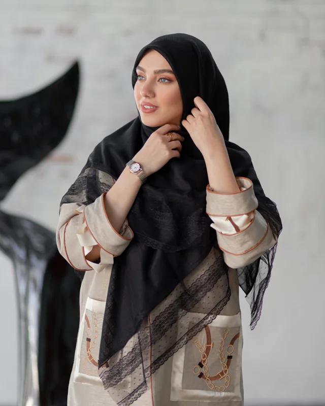 روسری نخی کد N-0245